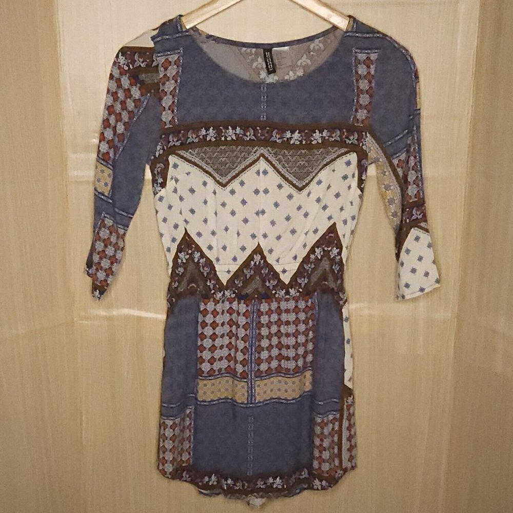Divided Womens Western Print Silky Mini Dress 2